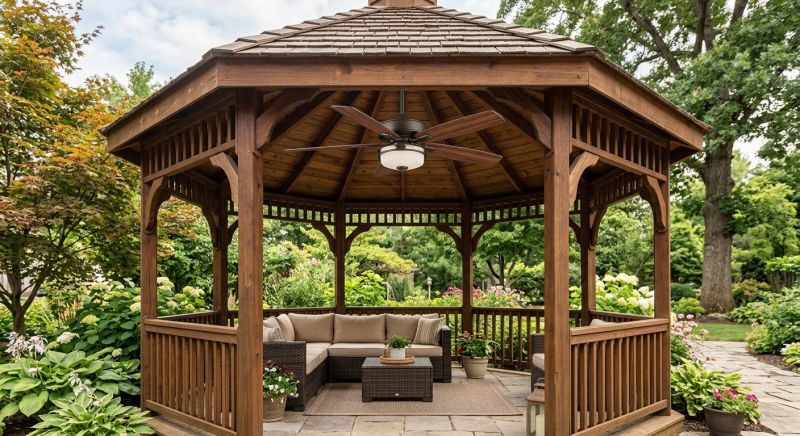 Gazebo Fan Installation in Conroe, TX